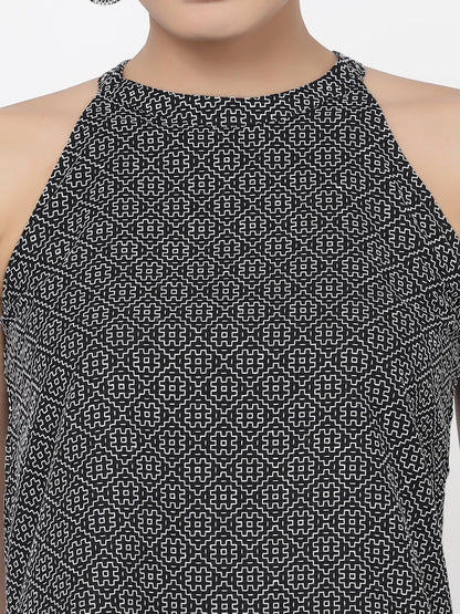 Black & White Kantha Embroidered Co-ord set - Dresses - APANAKAH