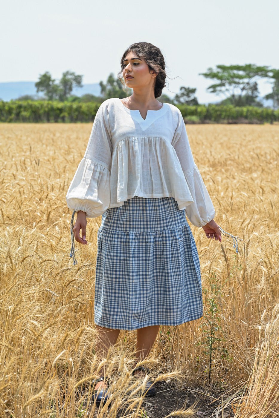 Bluebell Handloom Tiered Skirt