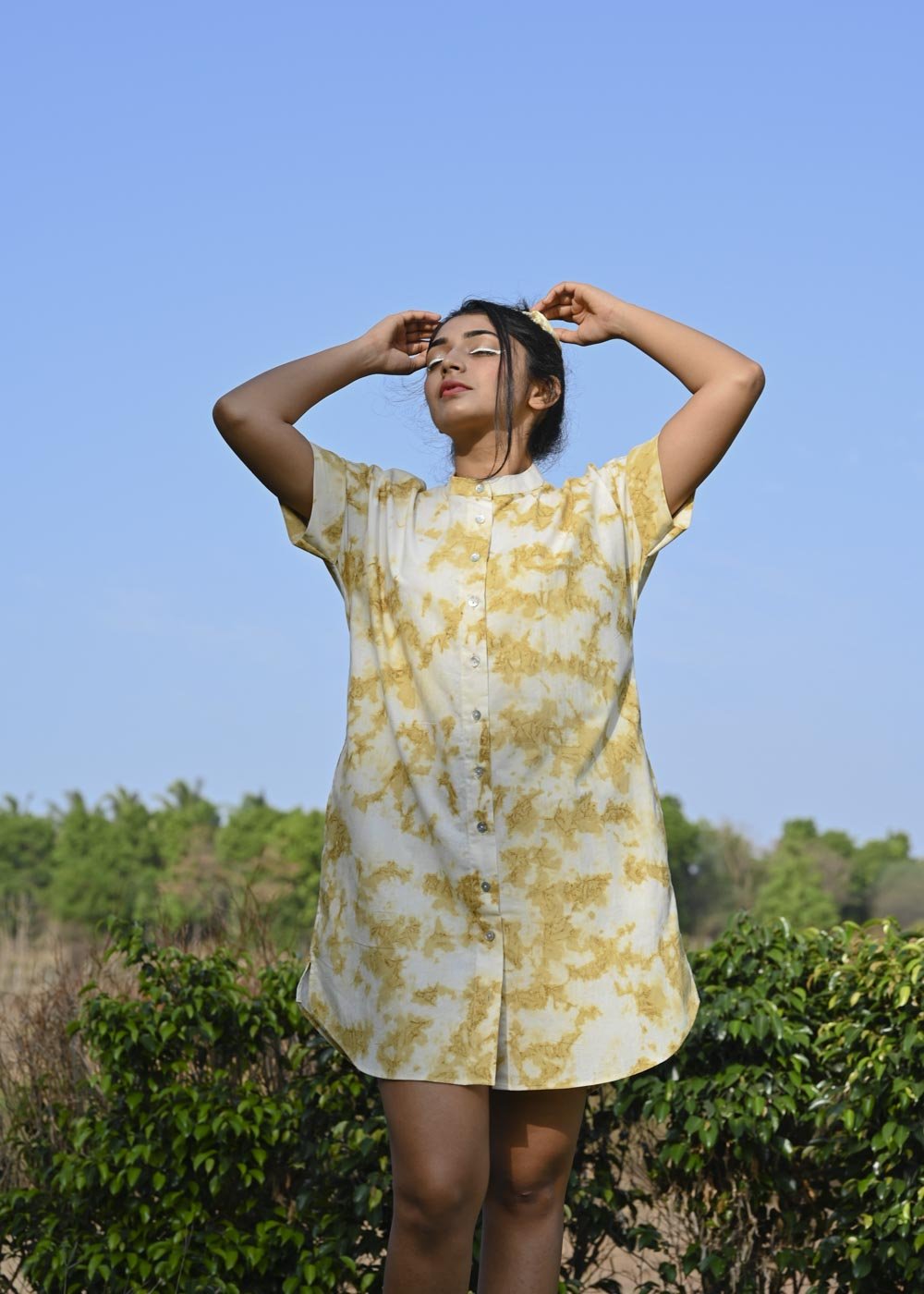 Organic cotton 2025 shirt dress